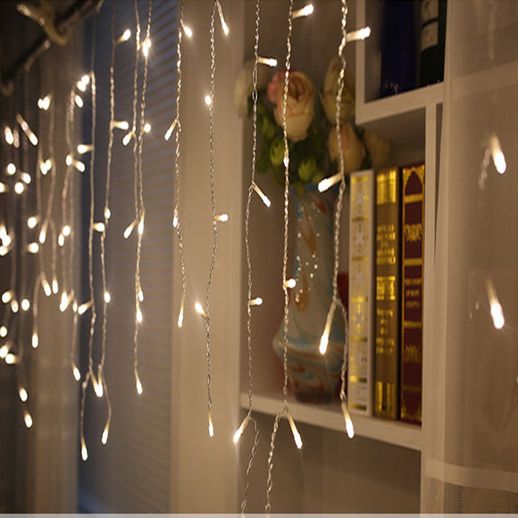 Led Curtain Icicle String Lights