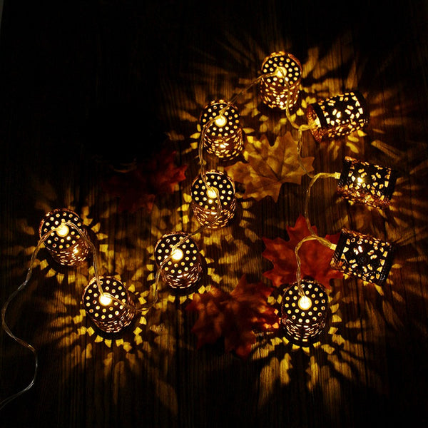 Warm White Steel Retro Lantern