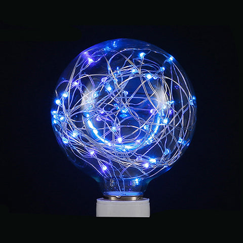 Bulb Star Lamp String Retro Glass