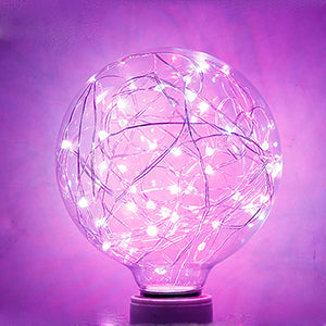 Bulb Star Lamp String Retro Glass