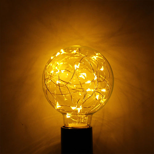 Bulb Star Lamp String Retro Glass